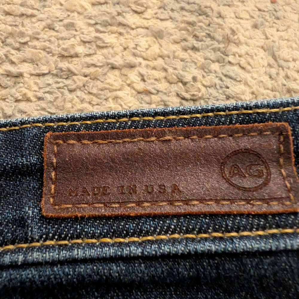Ag Adriano Goldschmied Slim Boot Cut Jeans, Dark Wash, Women's 31R - Picture 11 of 11